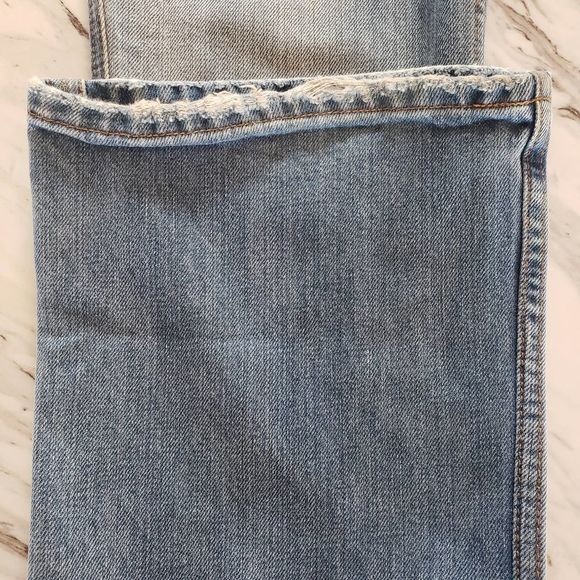 American Eagle Hipster Fit Frayed Look Light Blue Wash Women's  4 Reg - Picture 9 of 15